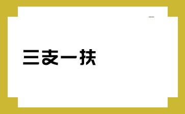 三支一扶